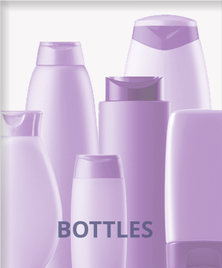 Plastic bottles for cosmetics
